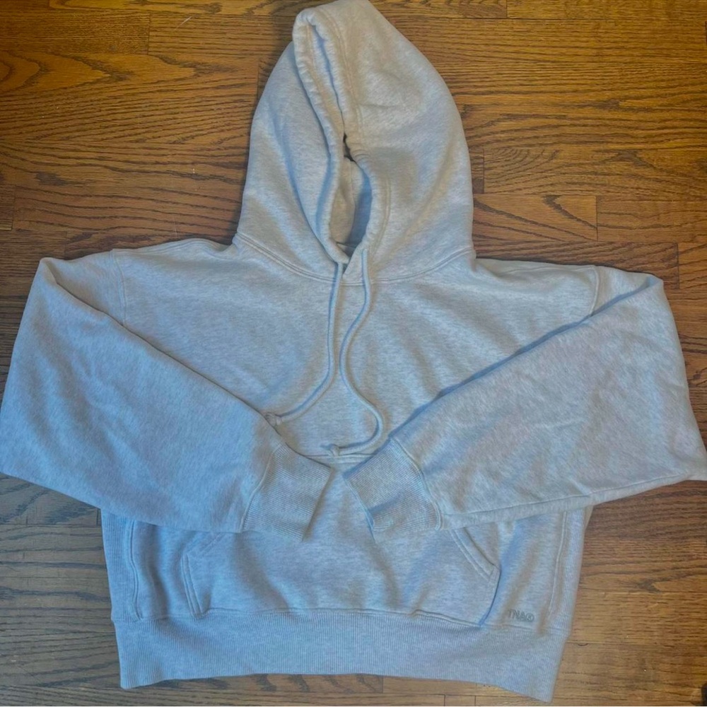 TNA ARITZIA “boyfriend fit” hoodie sweatfleece 

size M, fits like S
light grey